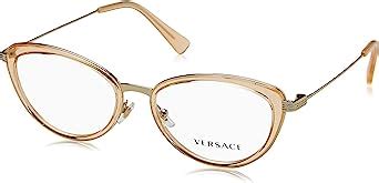 versace ve 1244 1406pale gold orange transparent|Versace Women's Eyeglasses VE 1244 1406 PALE .